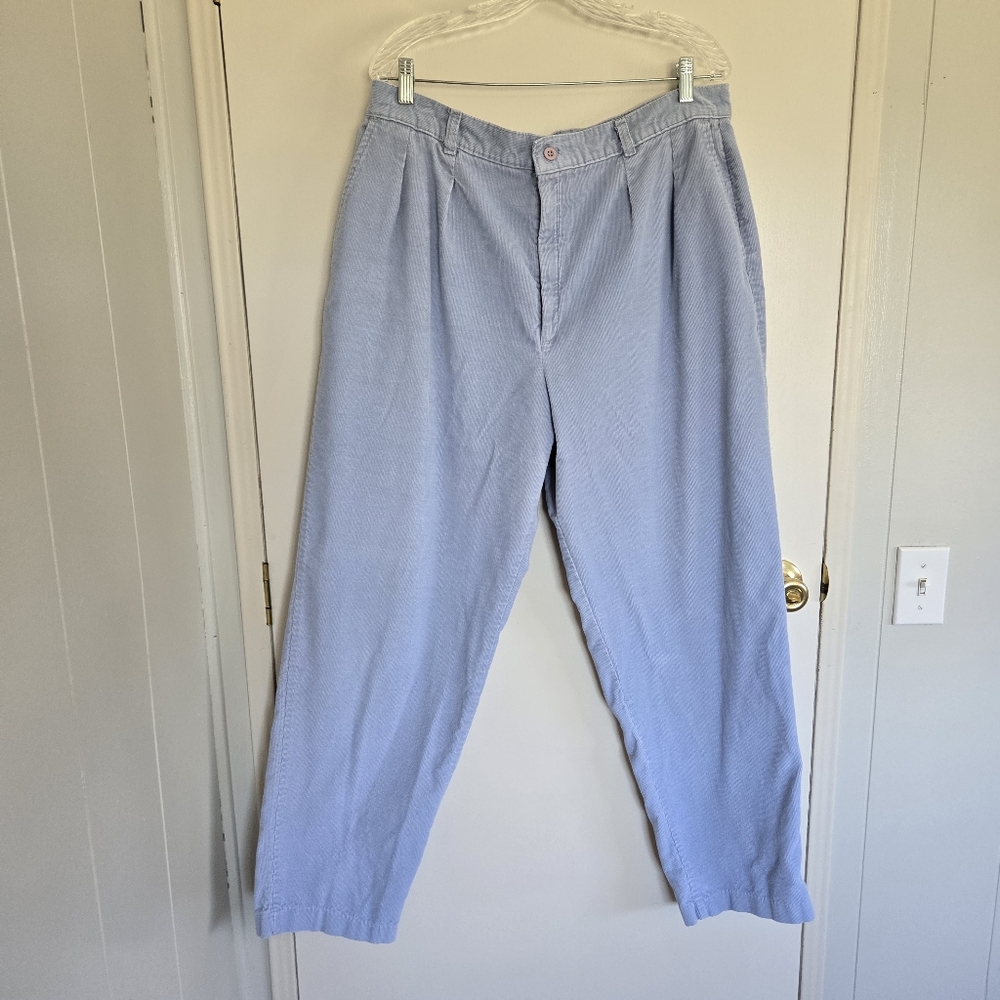 Vintage M Levis Women's Corduroy Pants Size 38 Light Blue Rare